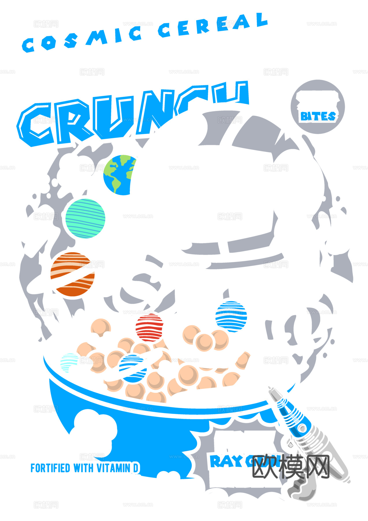 创意卡通潮流涂鸦插画印花7