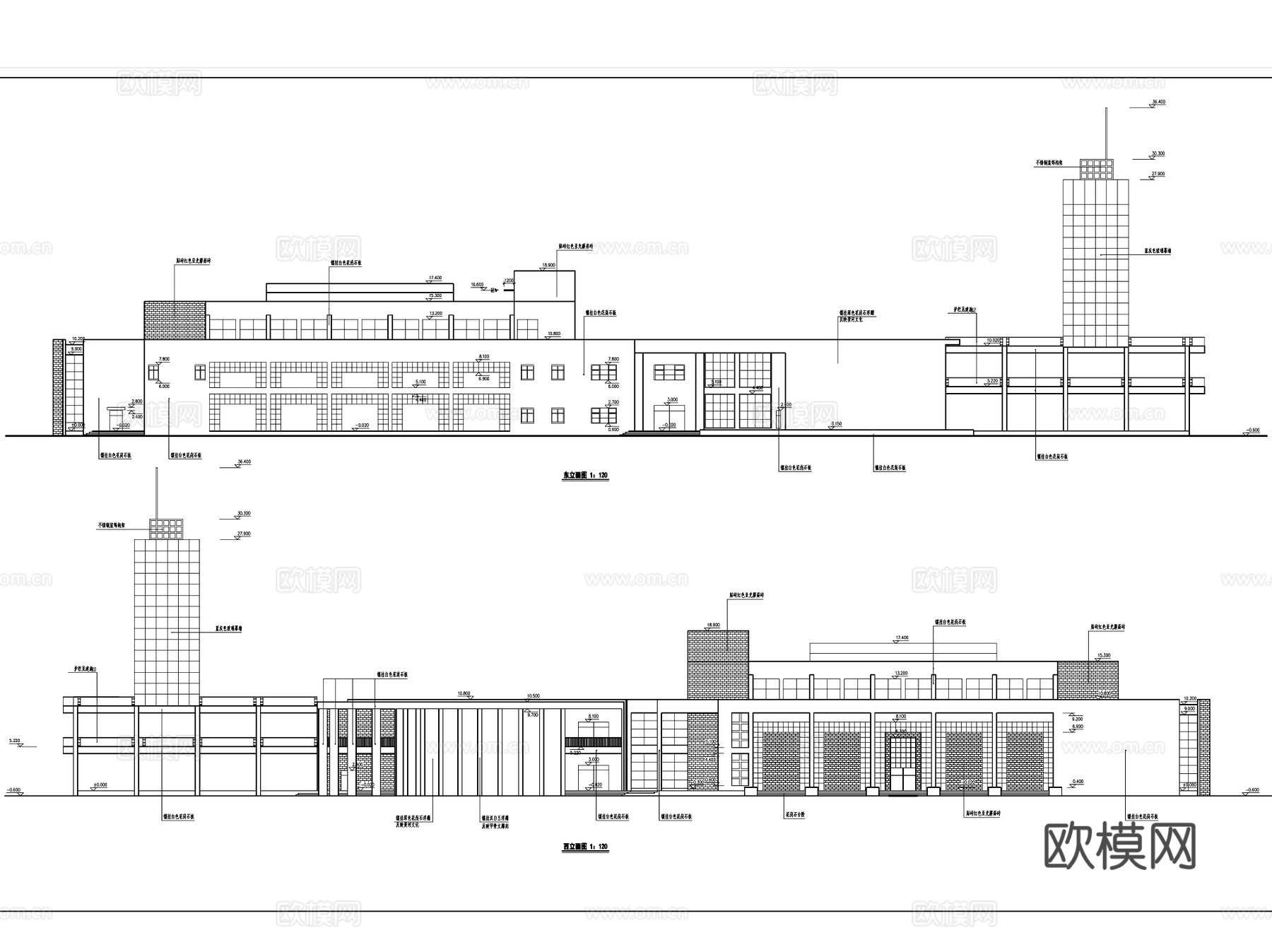 文化宫文化馆艺术文化厅建筑CAD施工图集 12套cad施工图