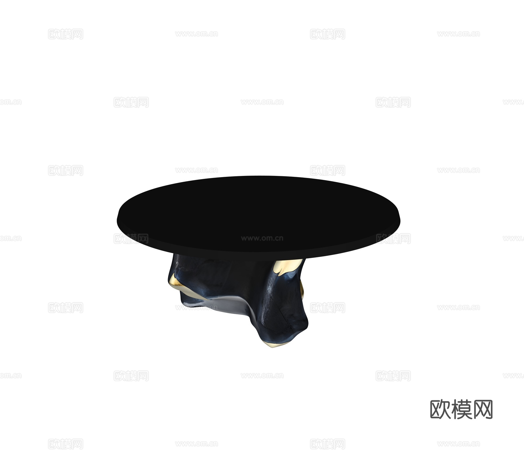 圆形餐桌su模型