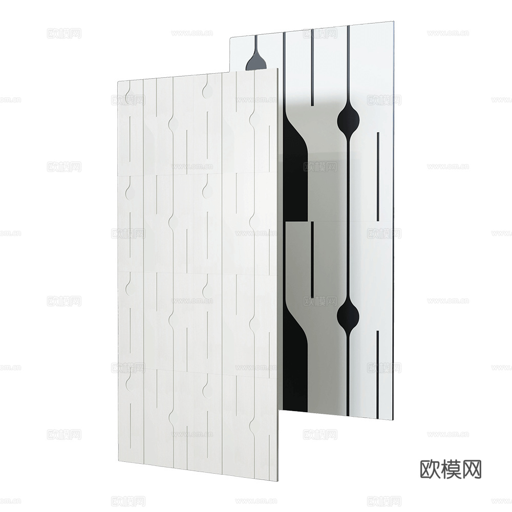 LETO 钢琴护墙板3d模型下载（渲染图3）