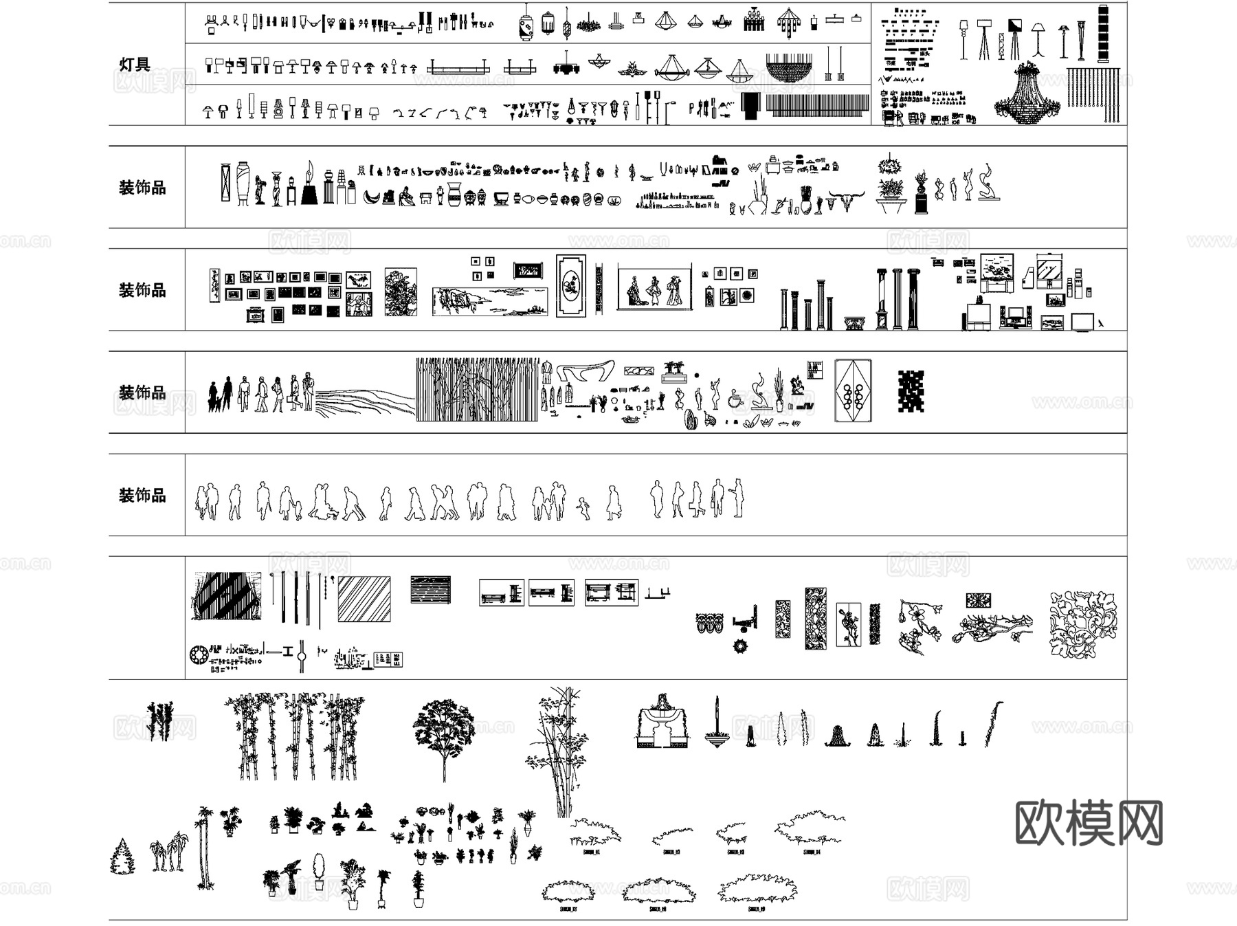 CCD标准制图规范CAD图库图块施工图模块合集cad施工图