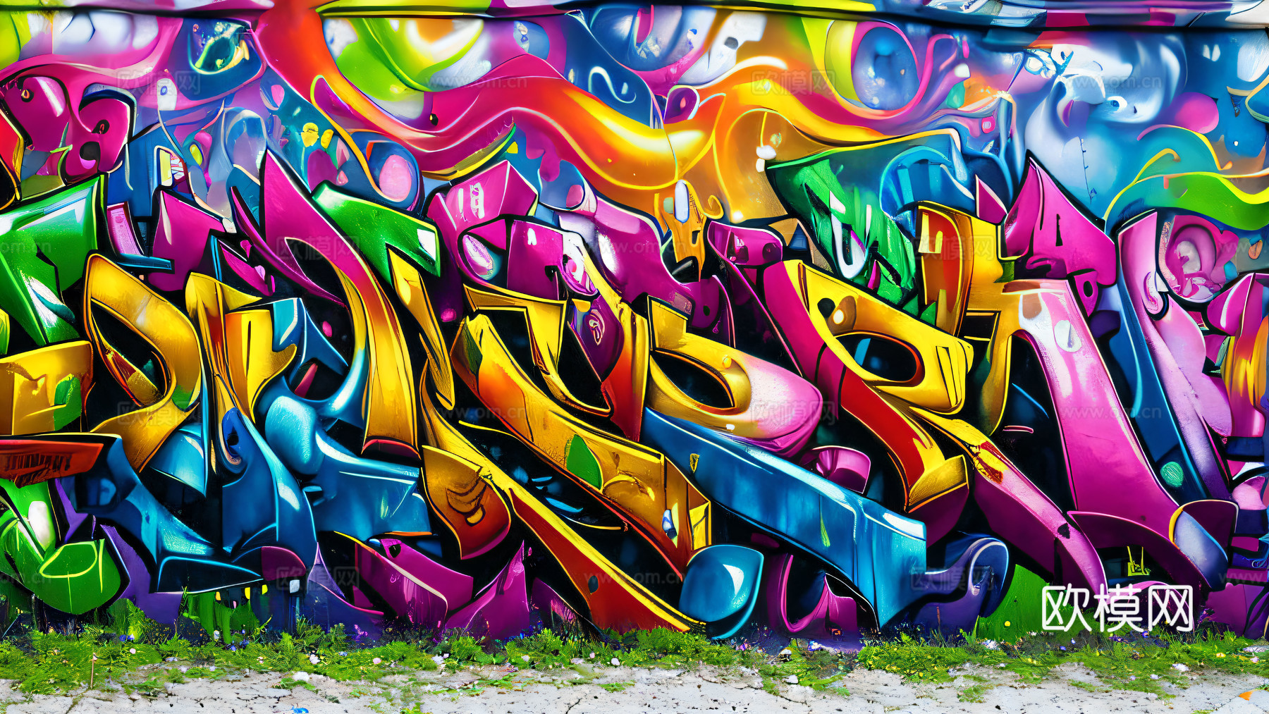 街头涂鸦绘画喷漆墙绘168下载