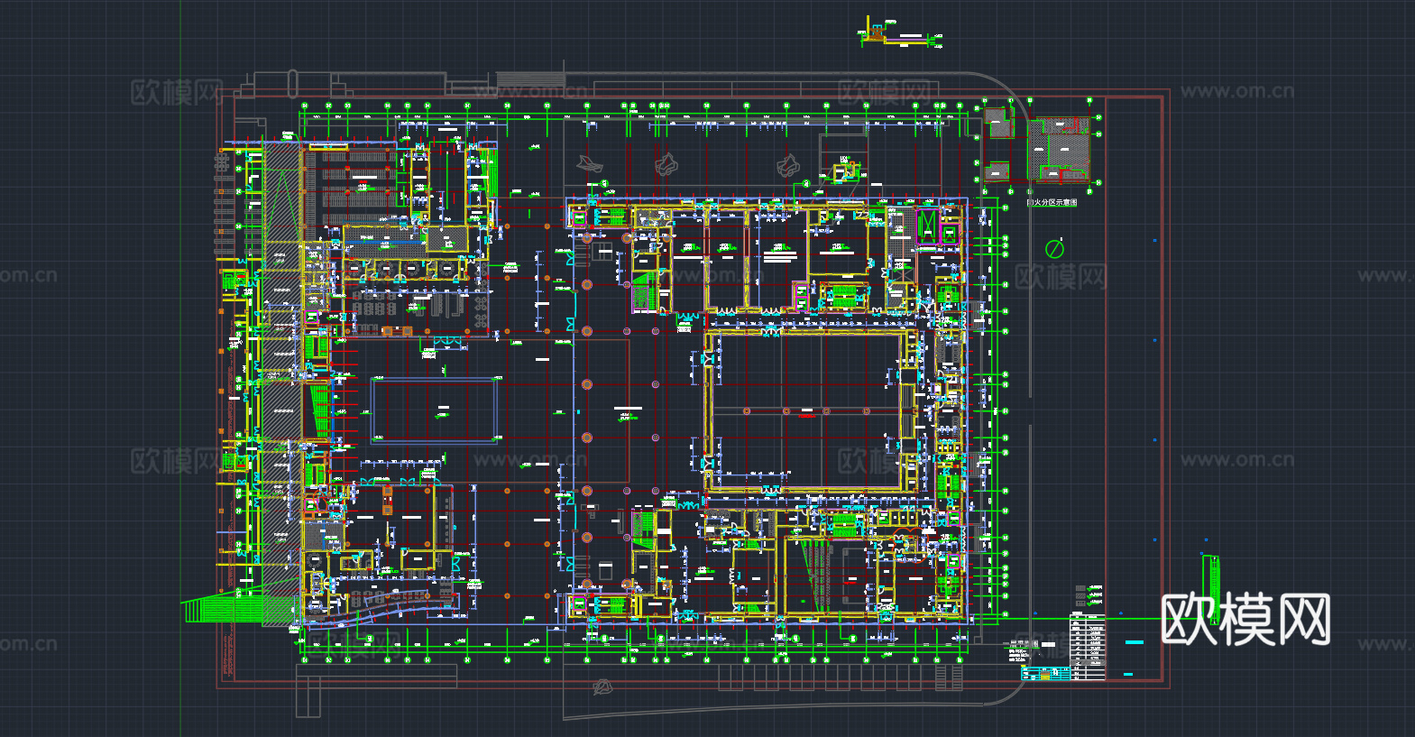展厅平面图CADcad施工图
