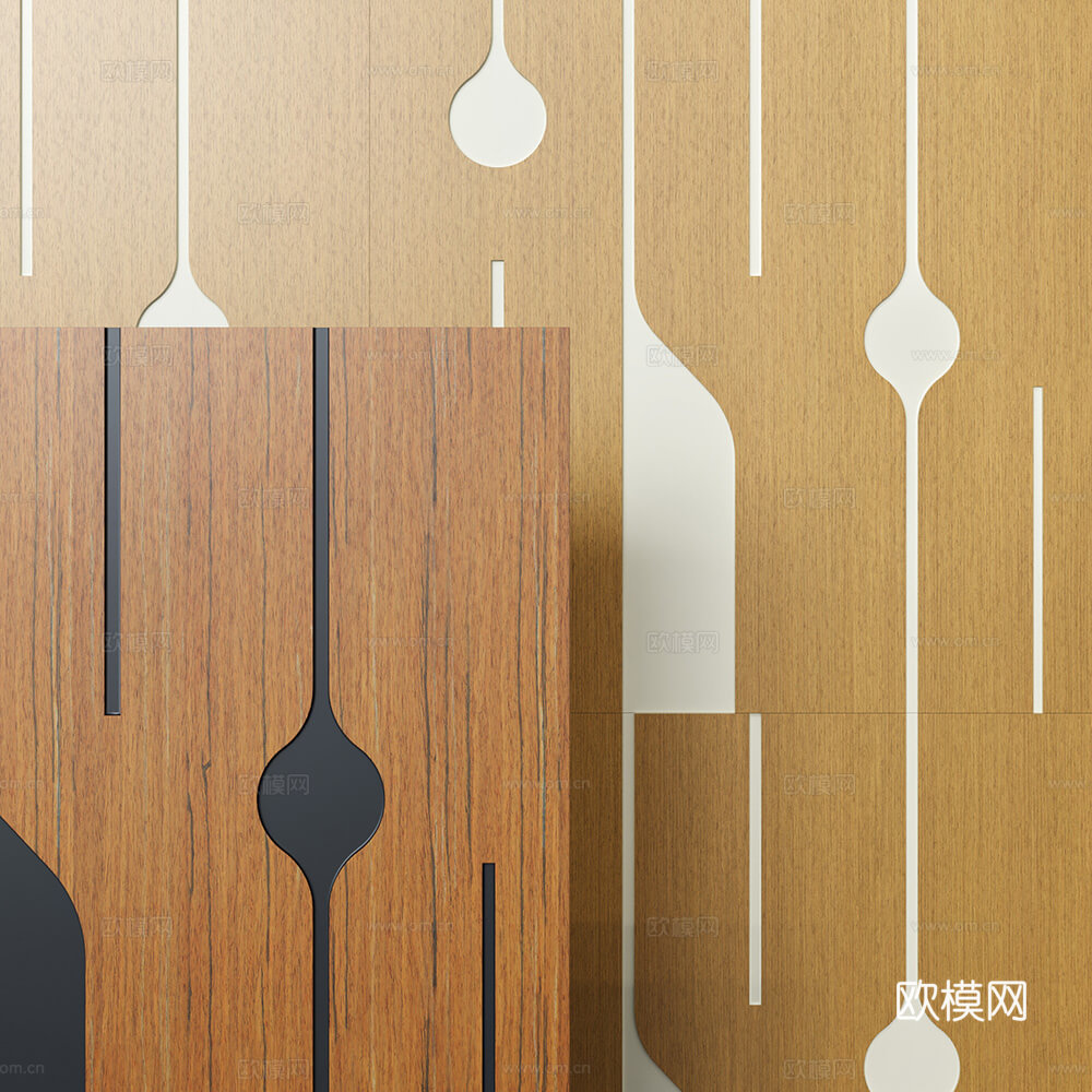 LETO 钢琴护墙板3d模型下载（渲染图1）