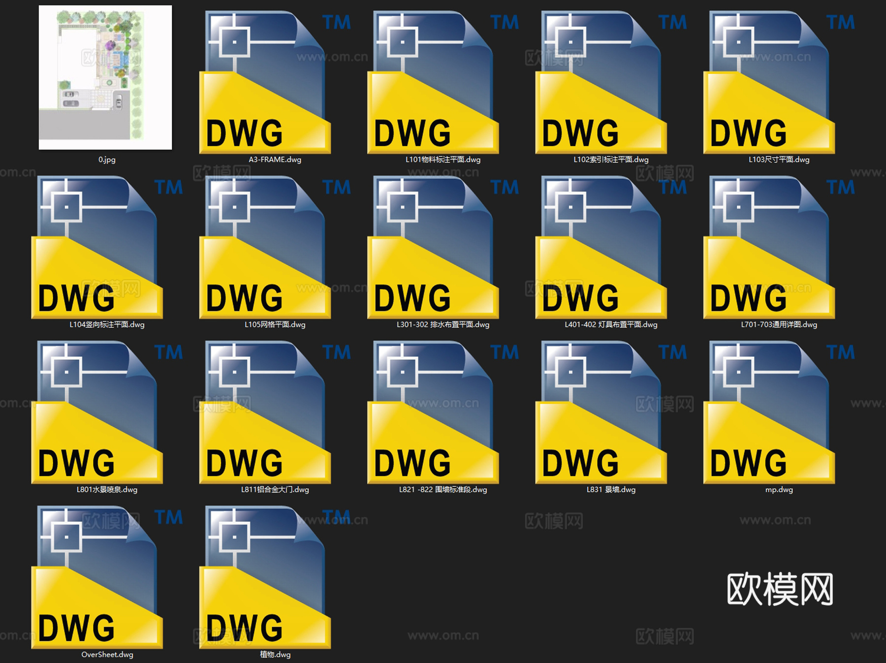 别墅花园私家庭院景观CAD施工图cad施工图