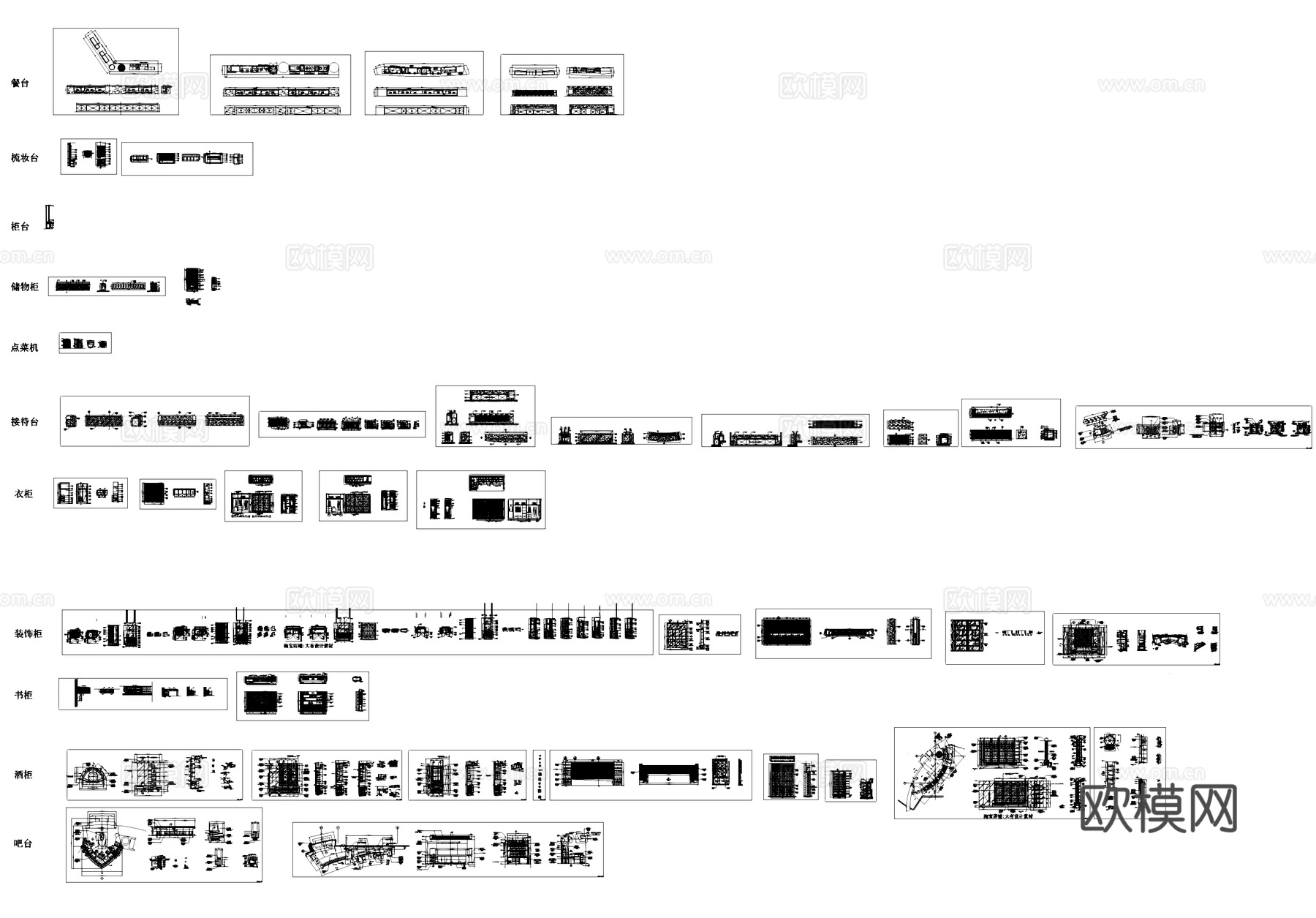 CCD酒店室内节点大样CAD施工图集cad施工图