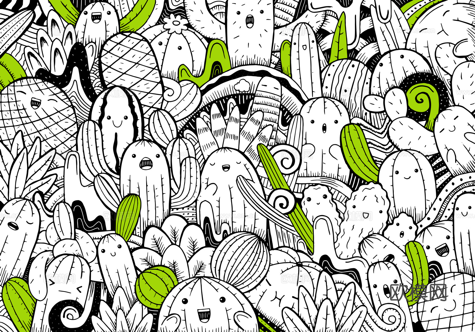 创意可爱卡通涂鸦插画142