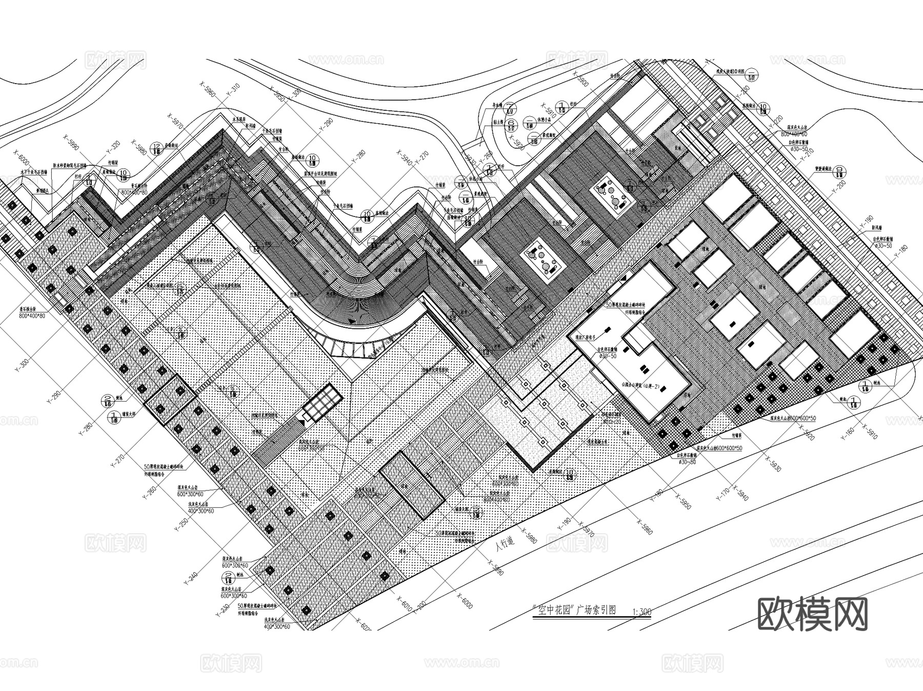 上海世博会园区后滩湿地公园景观CAD施工图+文本cad施工图