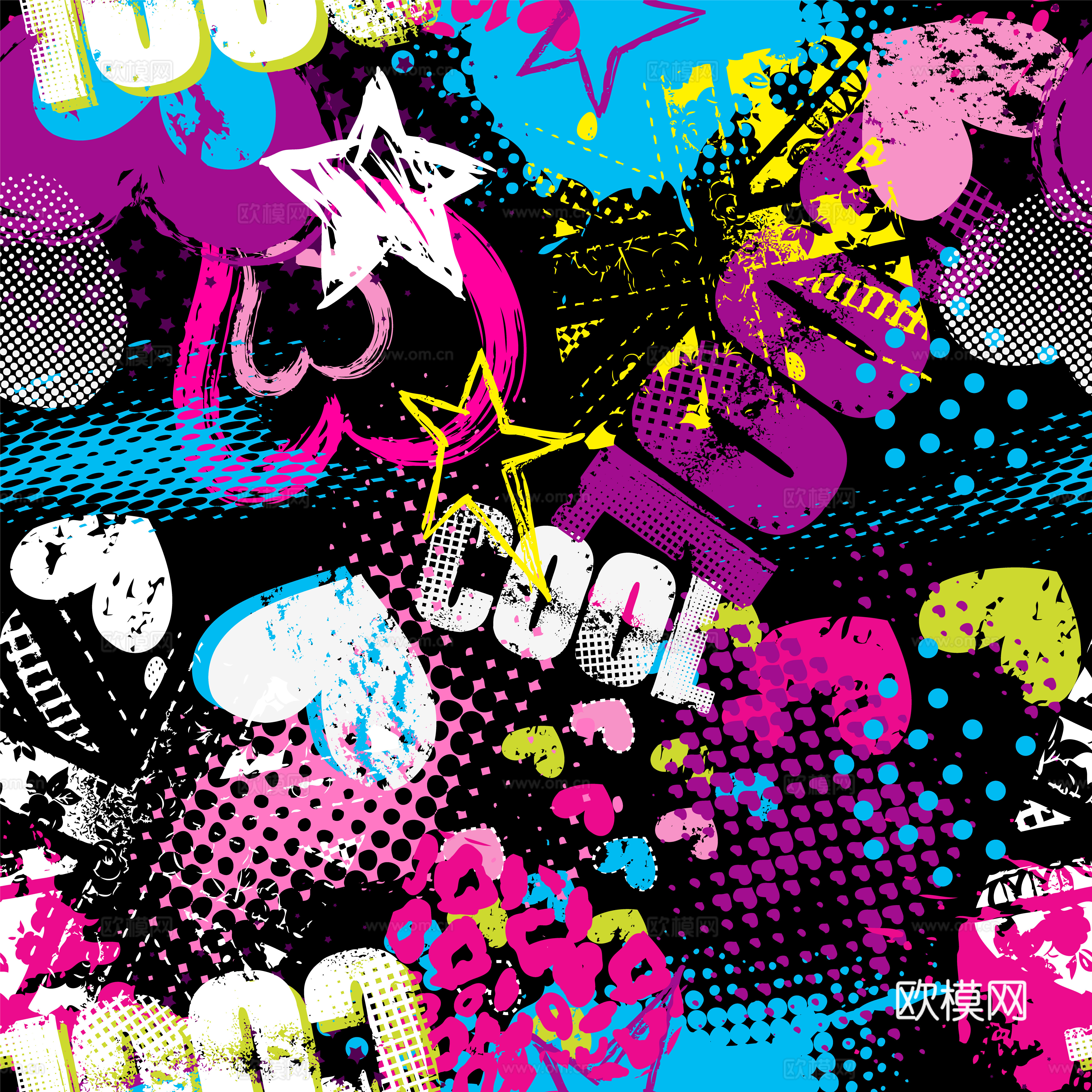 创意动感涂鸦插画90