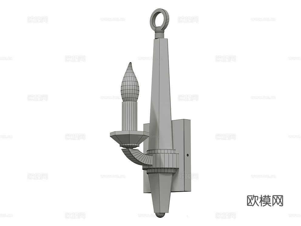 Natconcepts 轻奢烛台壁灯3d模型下载（渲染图2）