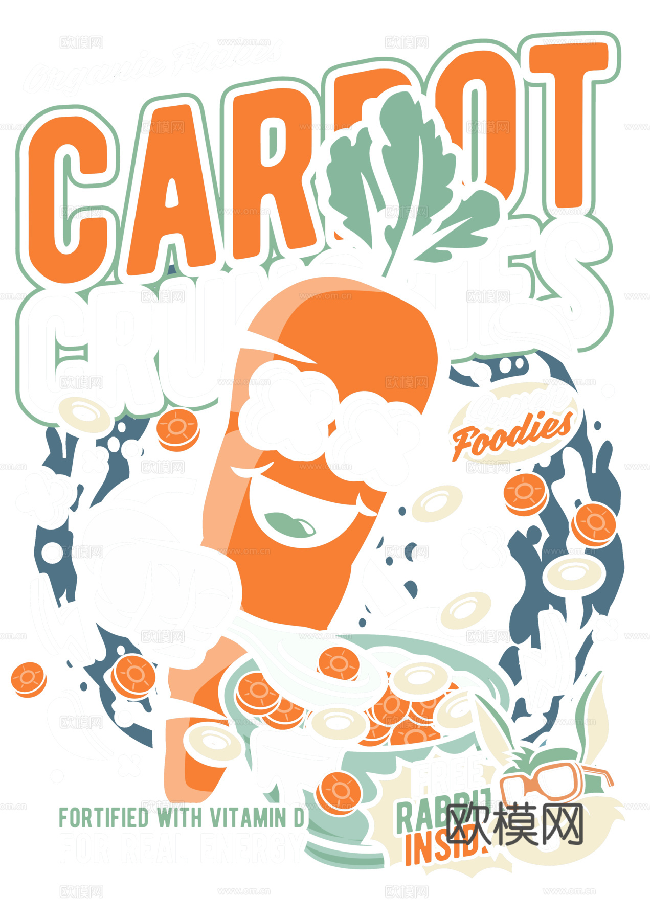 创意卡通潮流涂鸦插画印花33