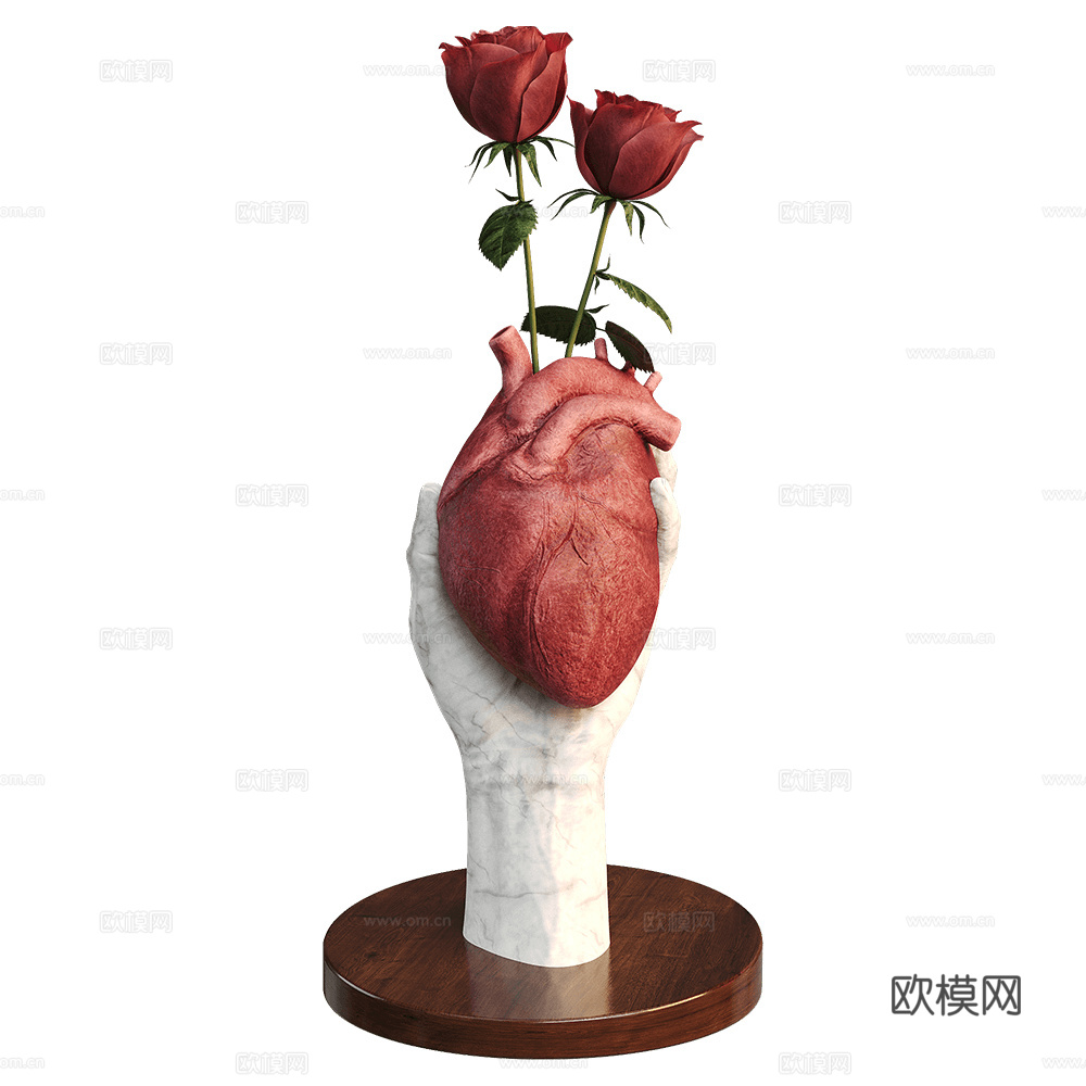 Arthur Ananyan 手臂心脏摆件3d模型下载（渲染图3）