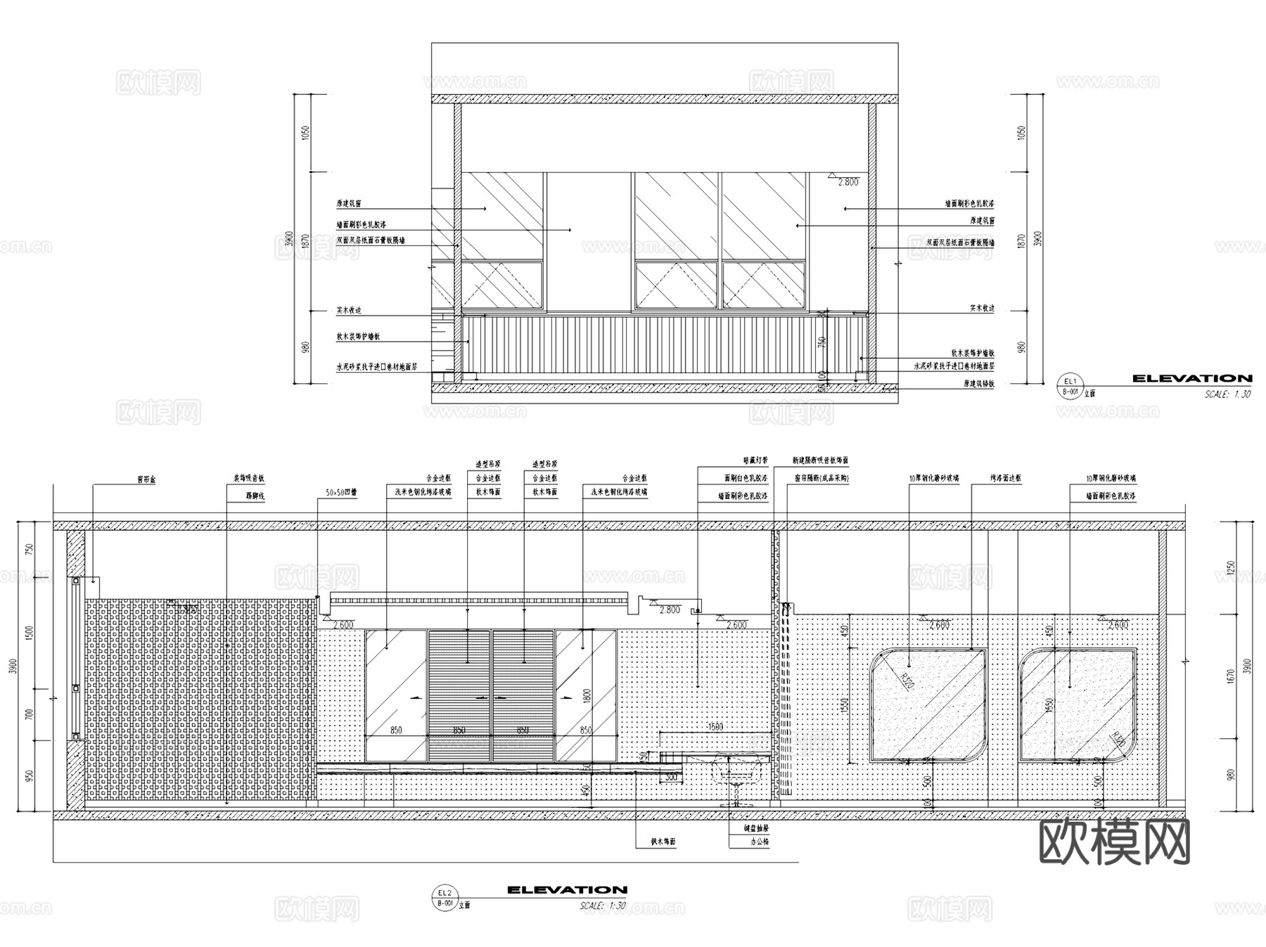 吴江山湖花园少儿艺术活动中心室内装饰CAD施工图整套cad施工图