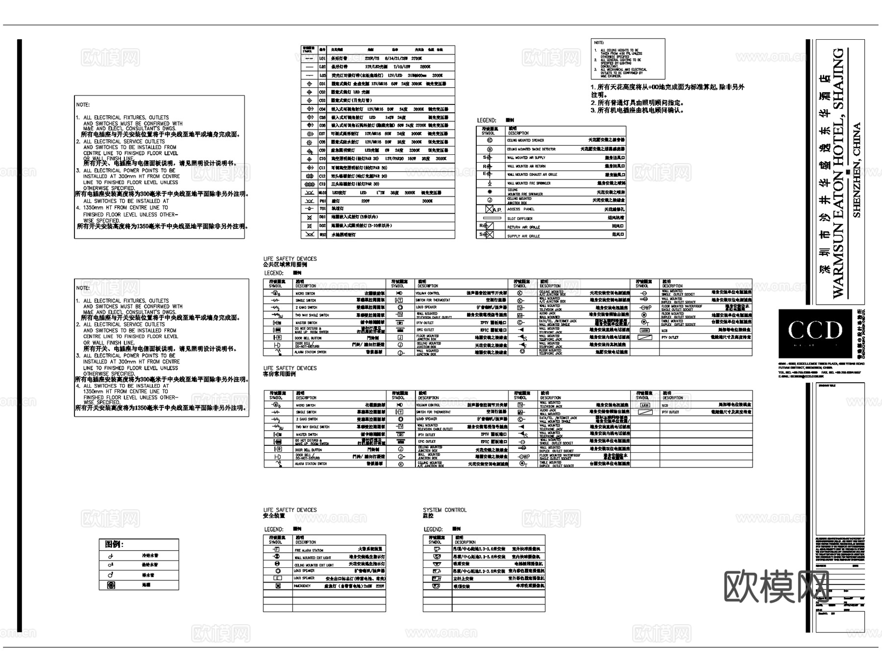 CCD标准制图规范CAD图库图块施工图模块合集cad施工图