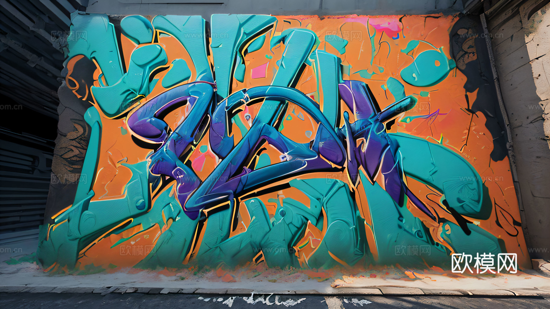 街头涂鸦绘画喷漆墙绘183下载