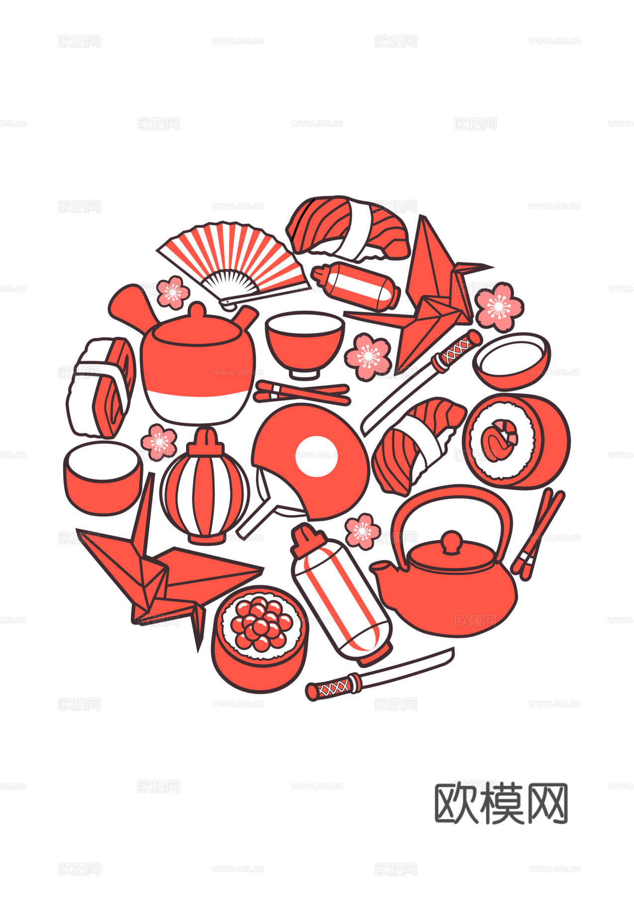 创意卡通潮流涂鸦插画印花95