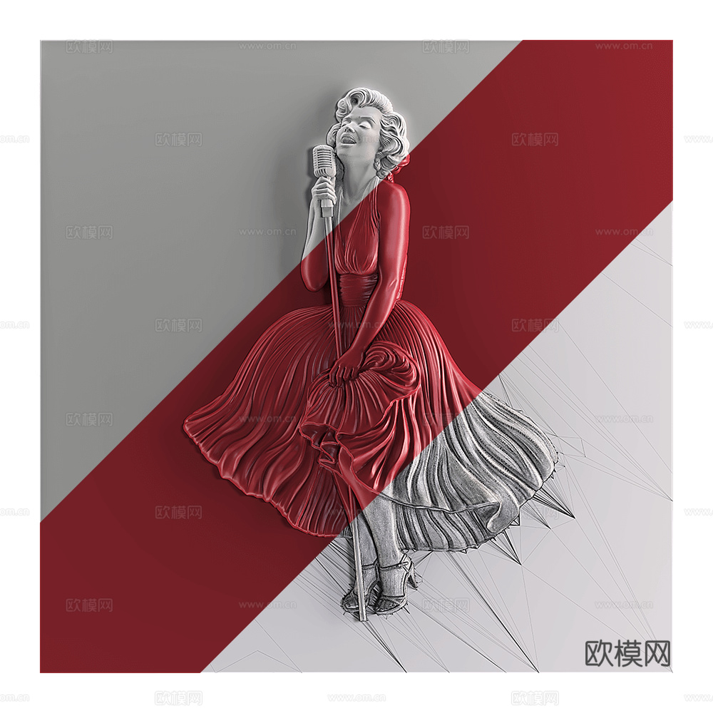 WALL&DECO 雕刻挂画3d模型下载