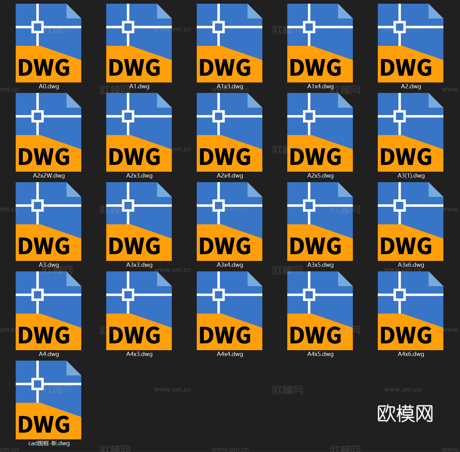 CAD标准图框施工图合集cad施工图