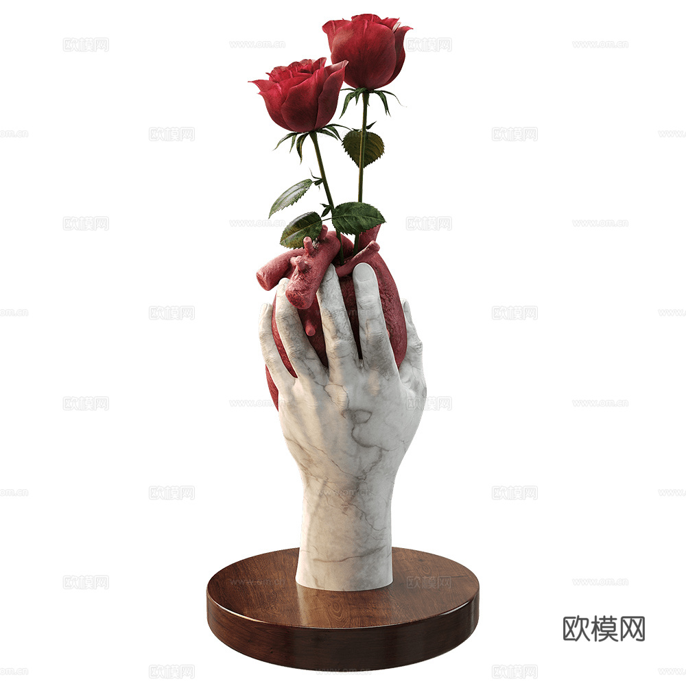 Arthur Ananyan 手臂心脏摆件3d模型下载（渲染图2）