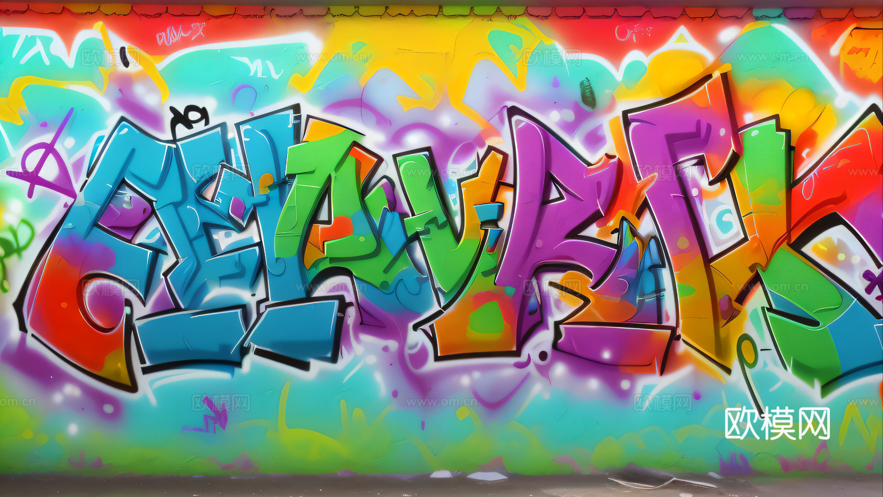 街头涂鸦绘画喷漆墙绘17下载