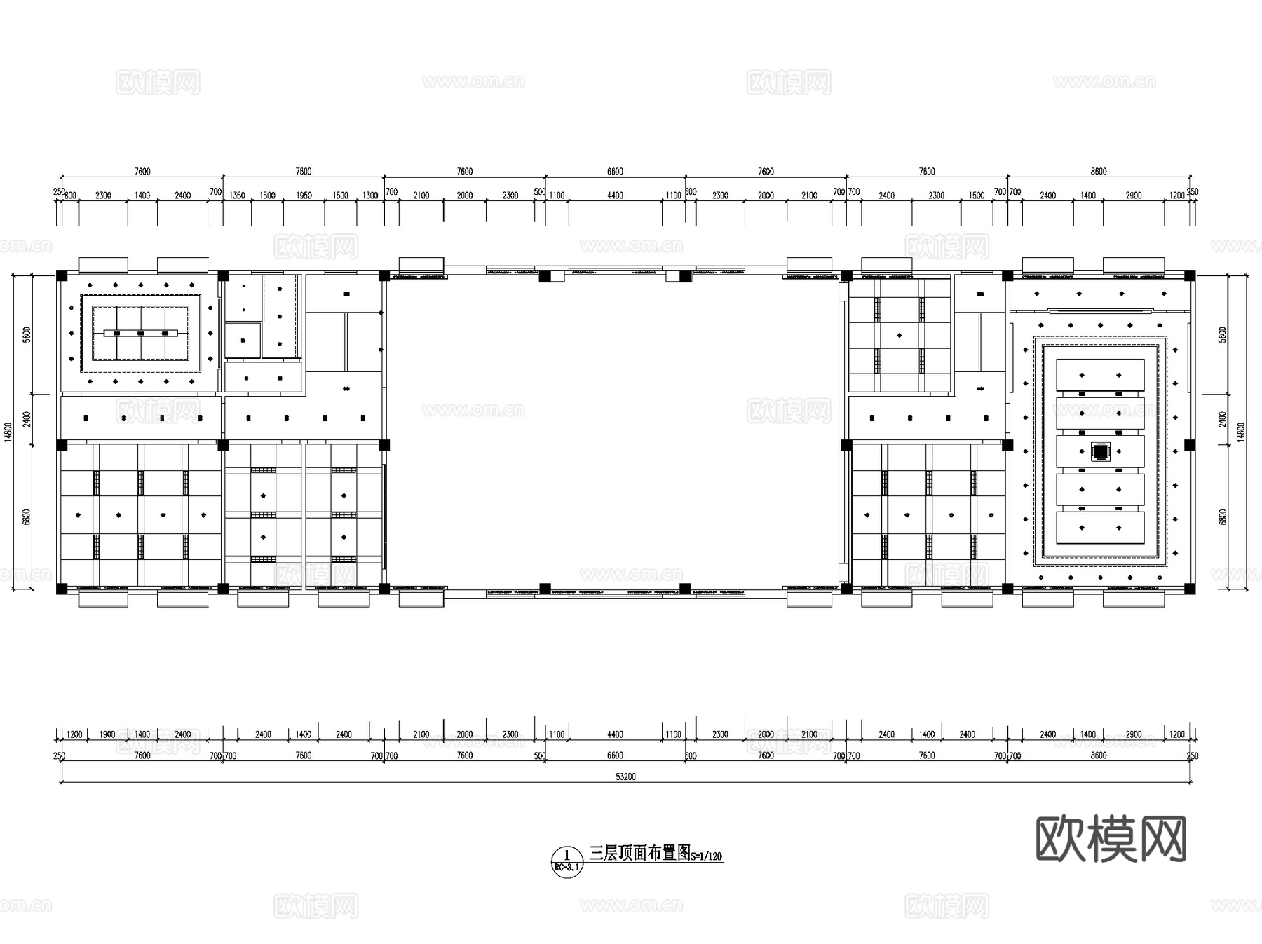 73608部队综合作业楼室内装饰CAD施工图cad施工图