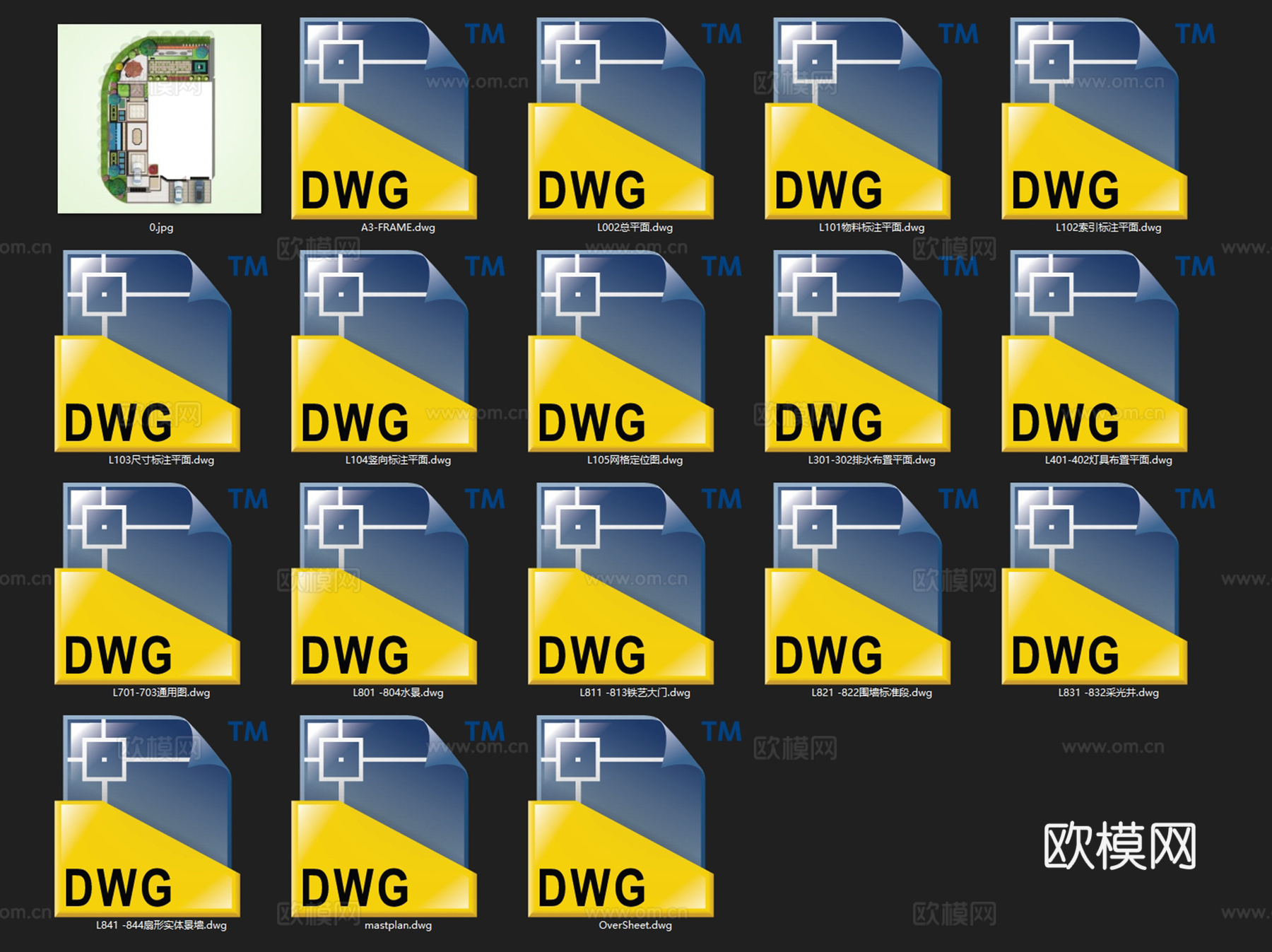 别墅豪宅花园私家庭院景观CAD施工图cad施工图