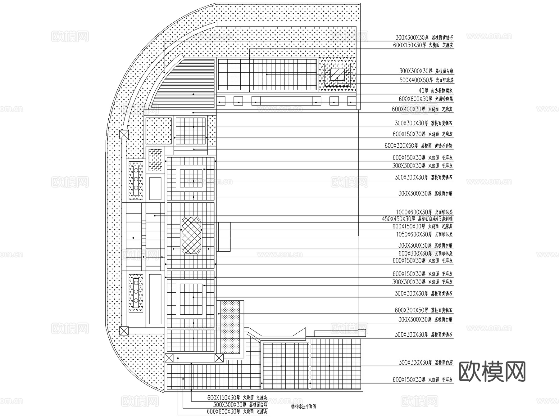 别墅豪宅花园私家庭院景观CAD施工图cad施工图