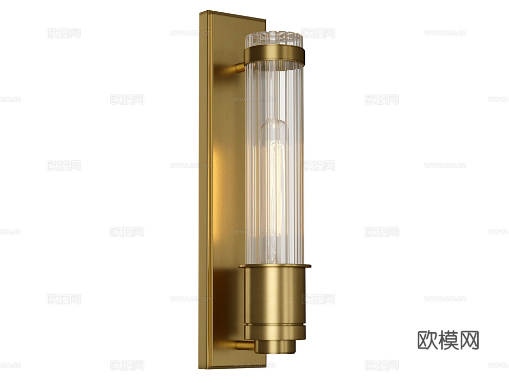 Natconcepts 轻奢壁灯3d模型下载（渲染图1）