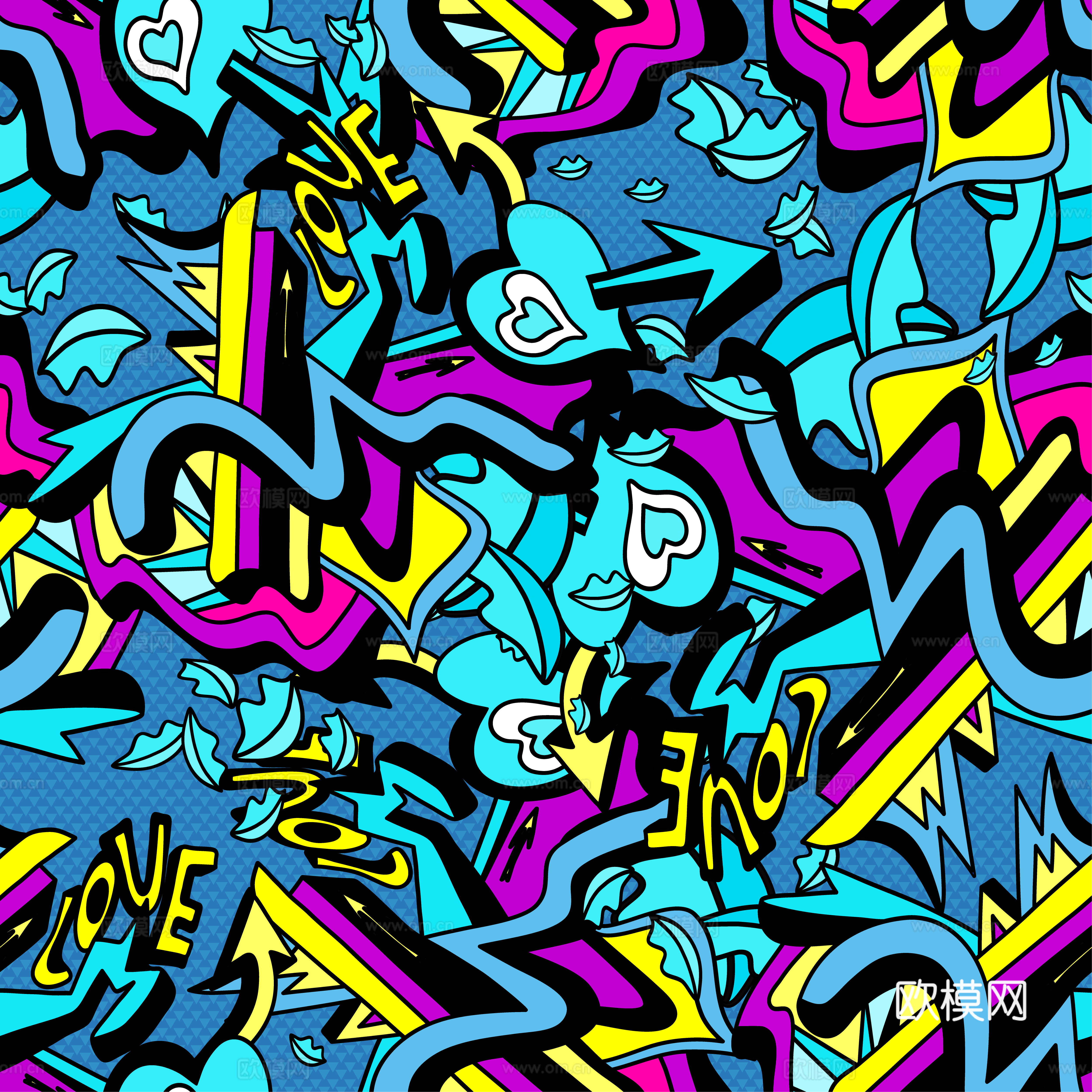 创意动感涂鸦插画69