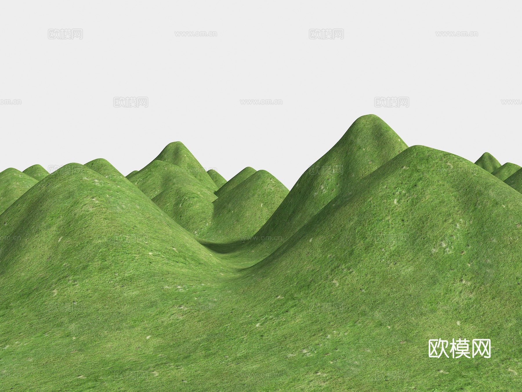 群山山脉 山体 山地 公园景观 地形 山地公园 自然山体 微su模型