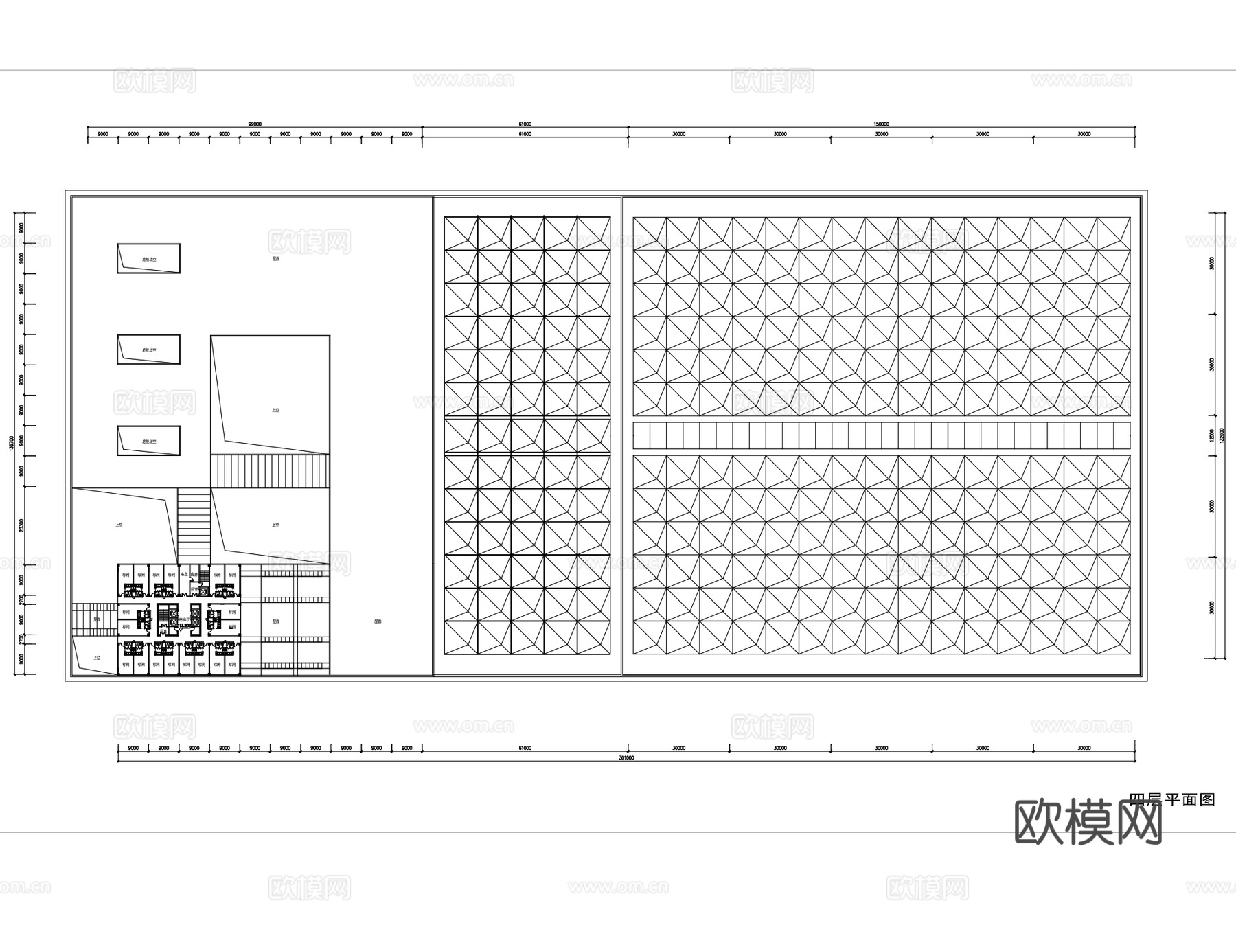 铜陵国际会展中心建筑平面CAD+SU+文本cad施工图