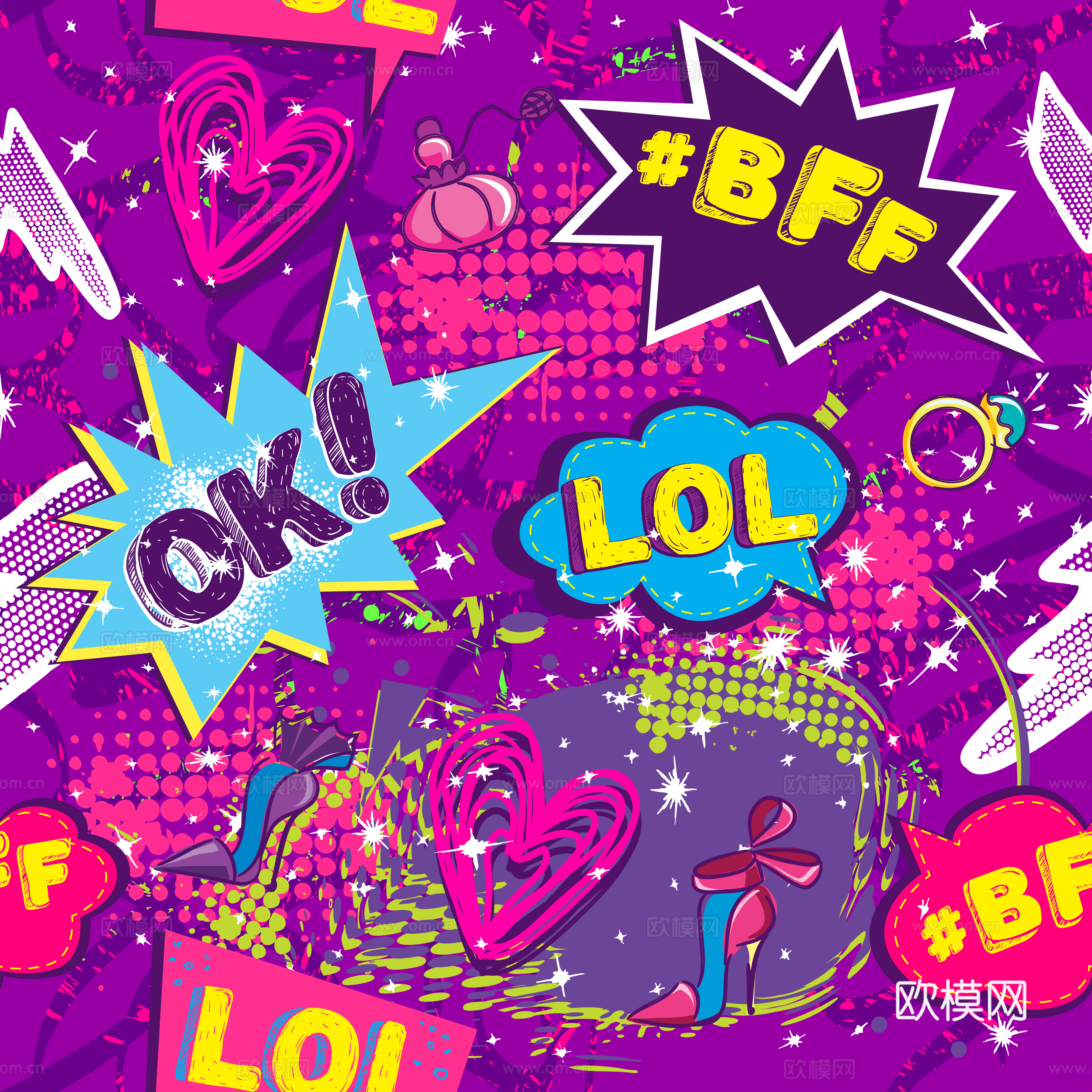 创意动感涂鸦插画89