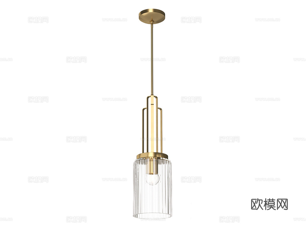 Natconcepts 轻奢吊灯3d模型下载（渲染图1）