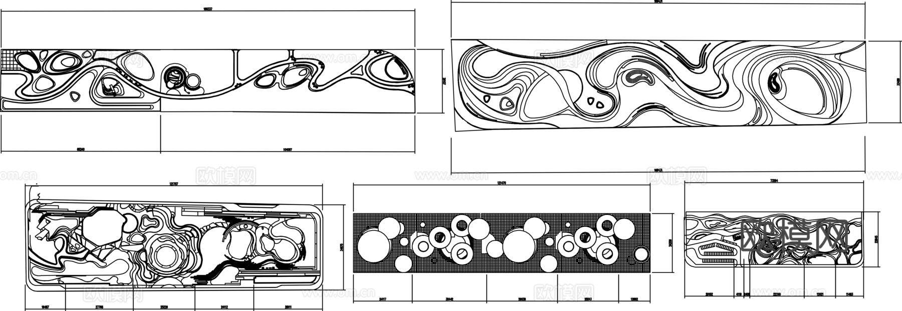 线性公园 口袋公园 街角公园 广场 小游园 儿童活动区cad施工图