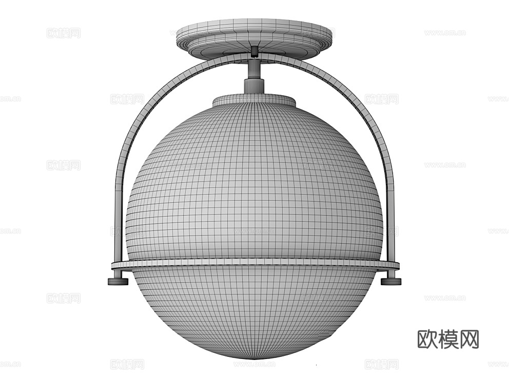 Natconcepts 吸顶灯3d模型下载（渲染图2）