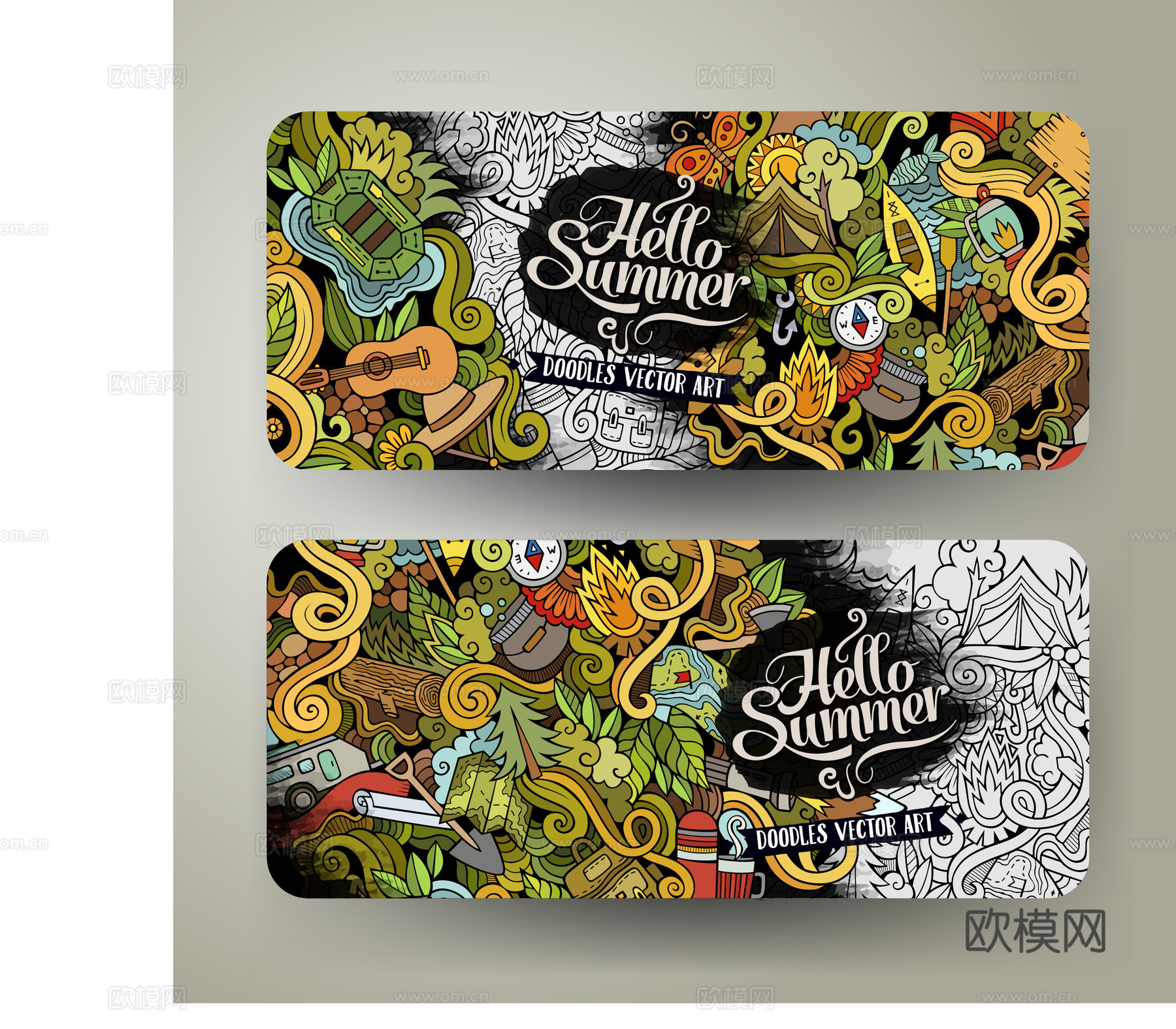 潮流缠绕涂鸦插画10