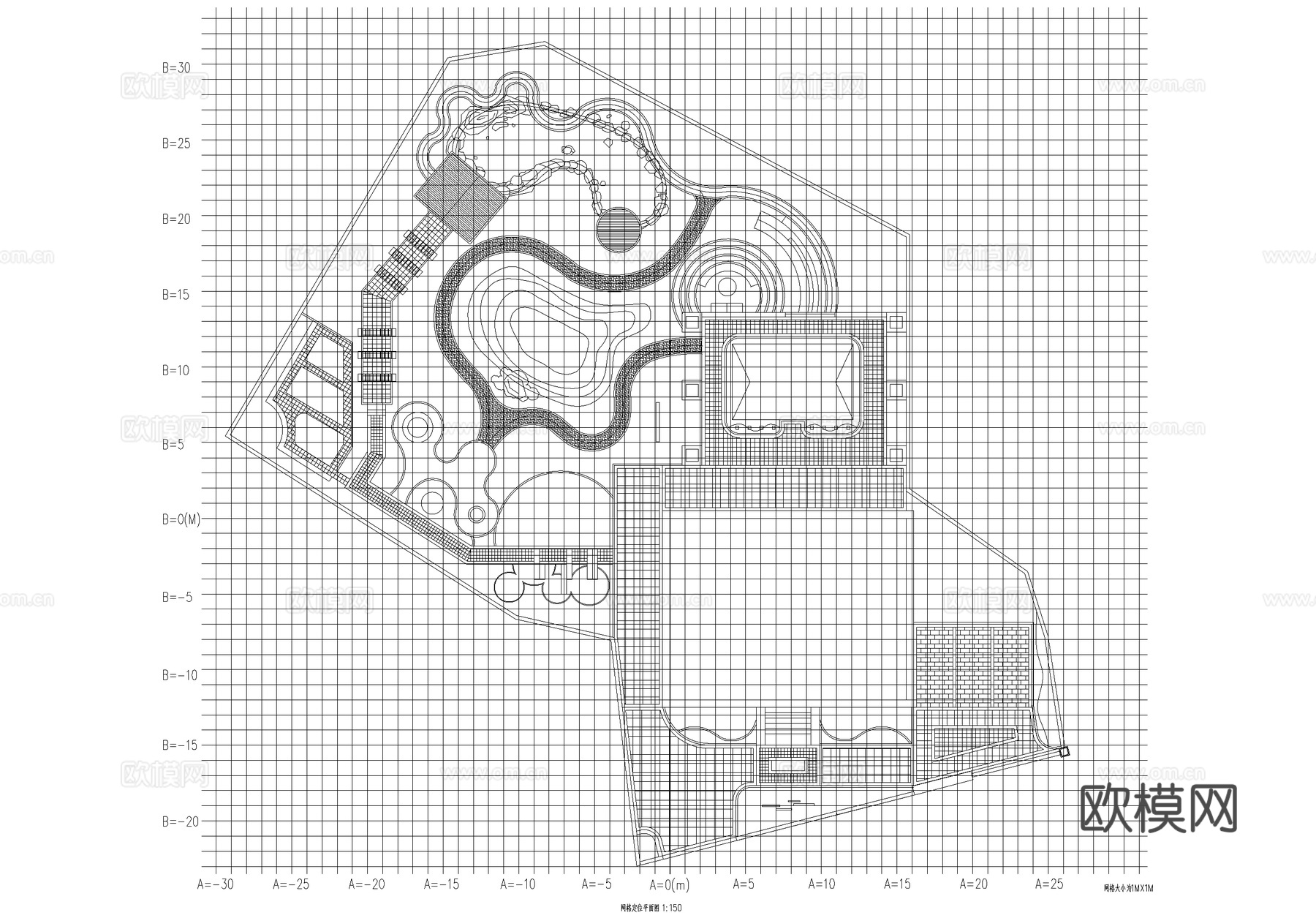 别墅花园私家庭院景观平面图集CAD施工图cad施工图