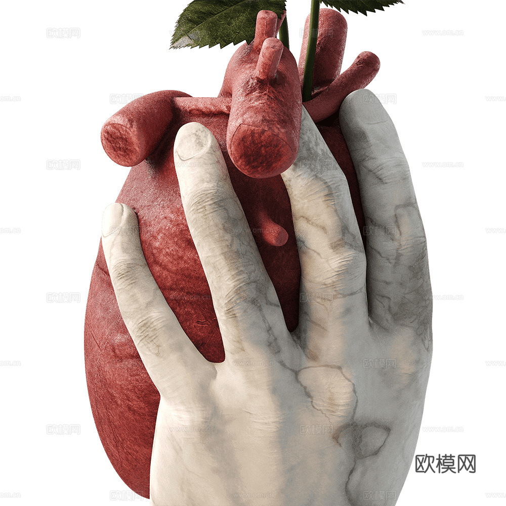 Arthur Ananyan 手臂心脏摆件3d模型下载（渲染图4）