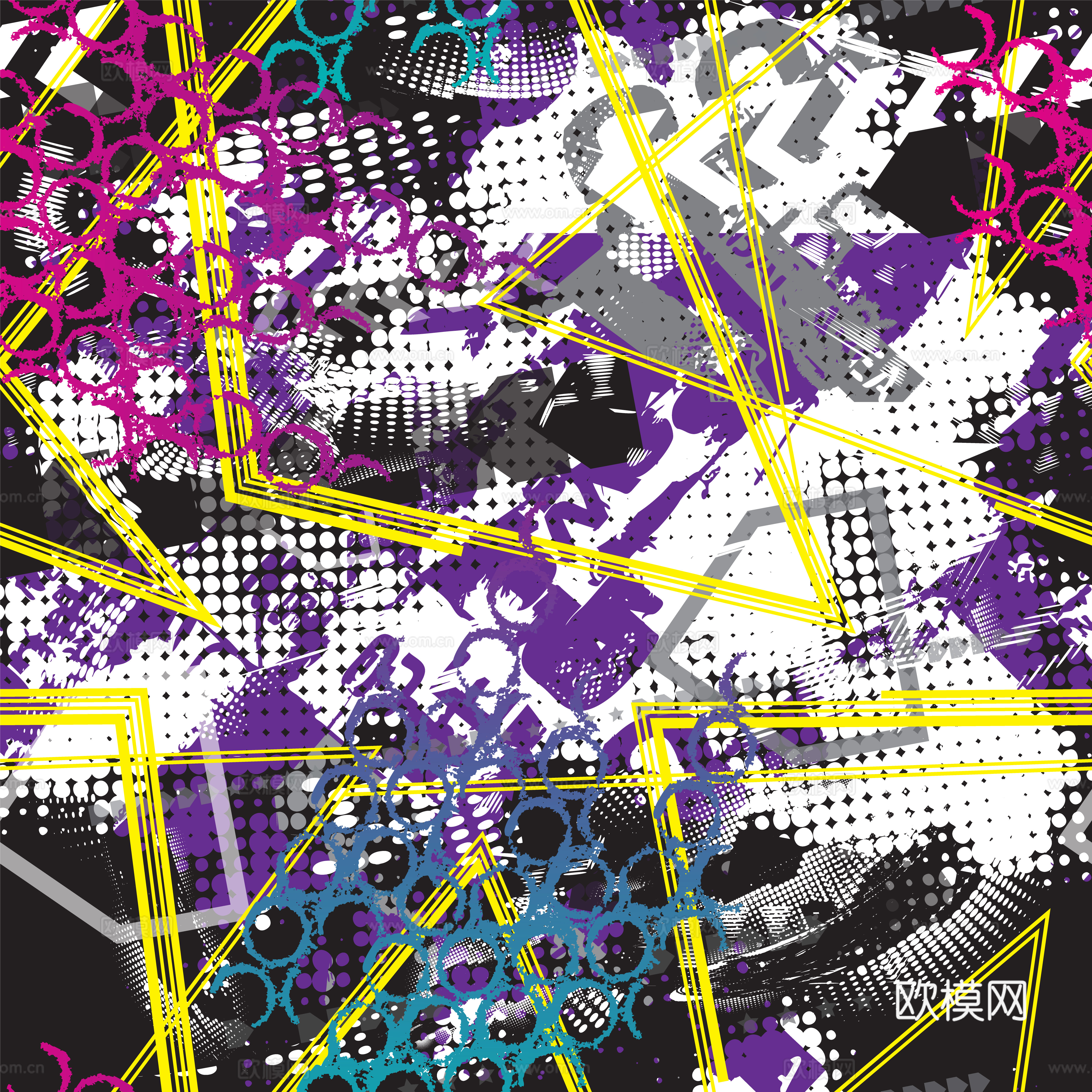 创意动感涂鸦插画63