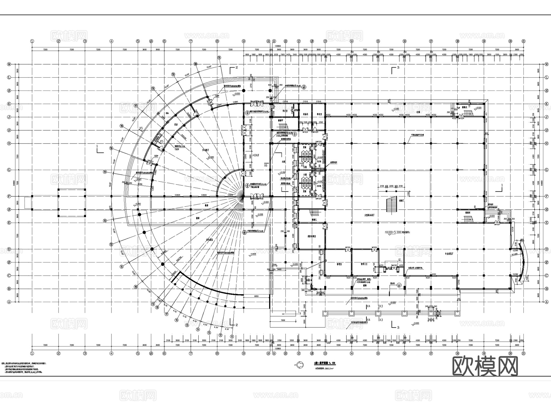 文化宫文化馆艺术文化厅建筑CAD施工图集 12套cad施工图