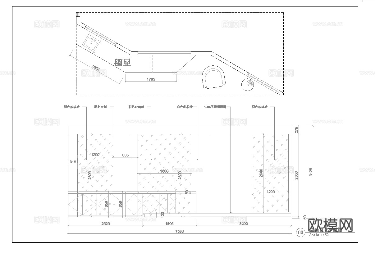 厂区办公室 最新全套办公室施工图cad施工图