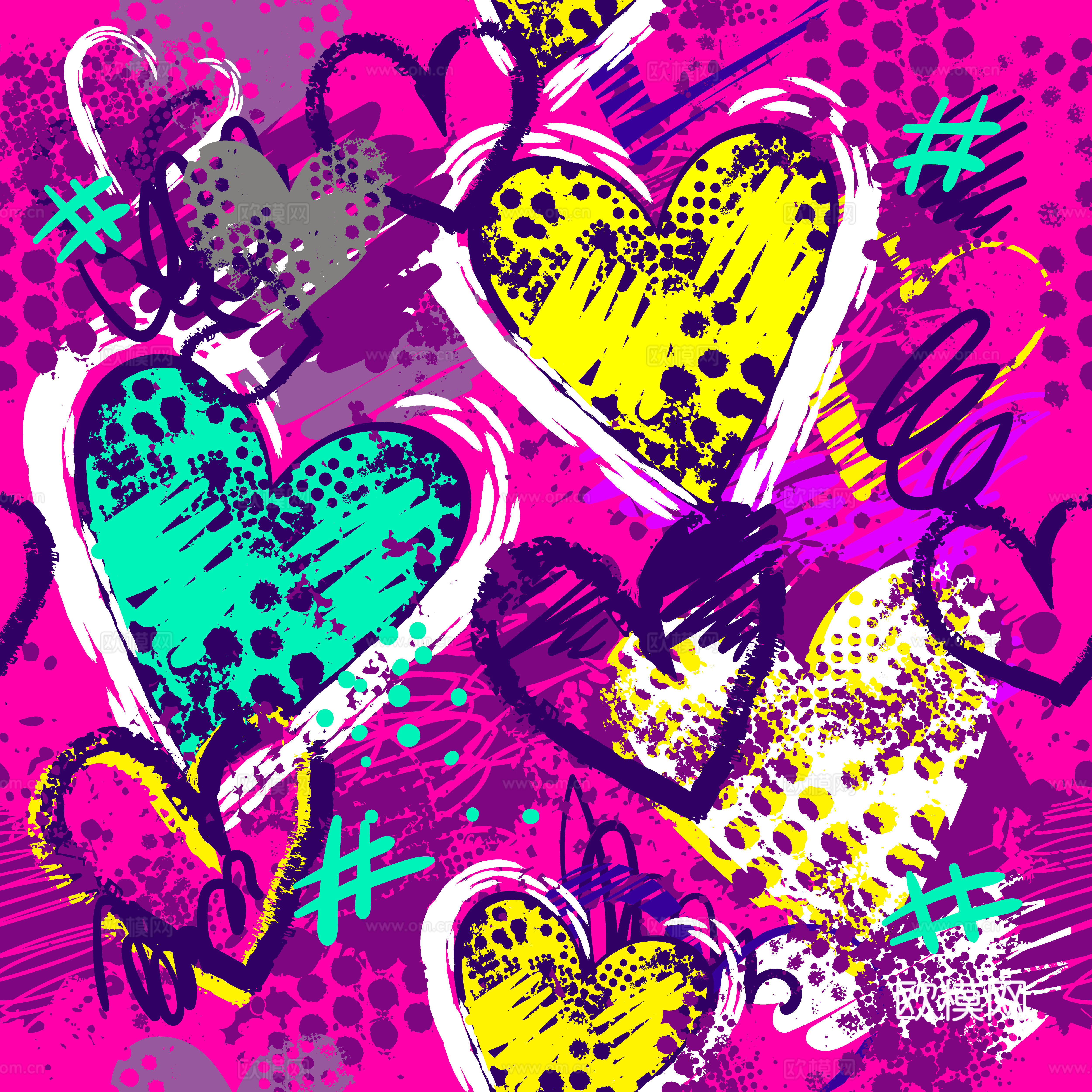 创意动感涂鸦插画78