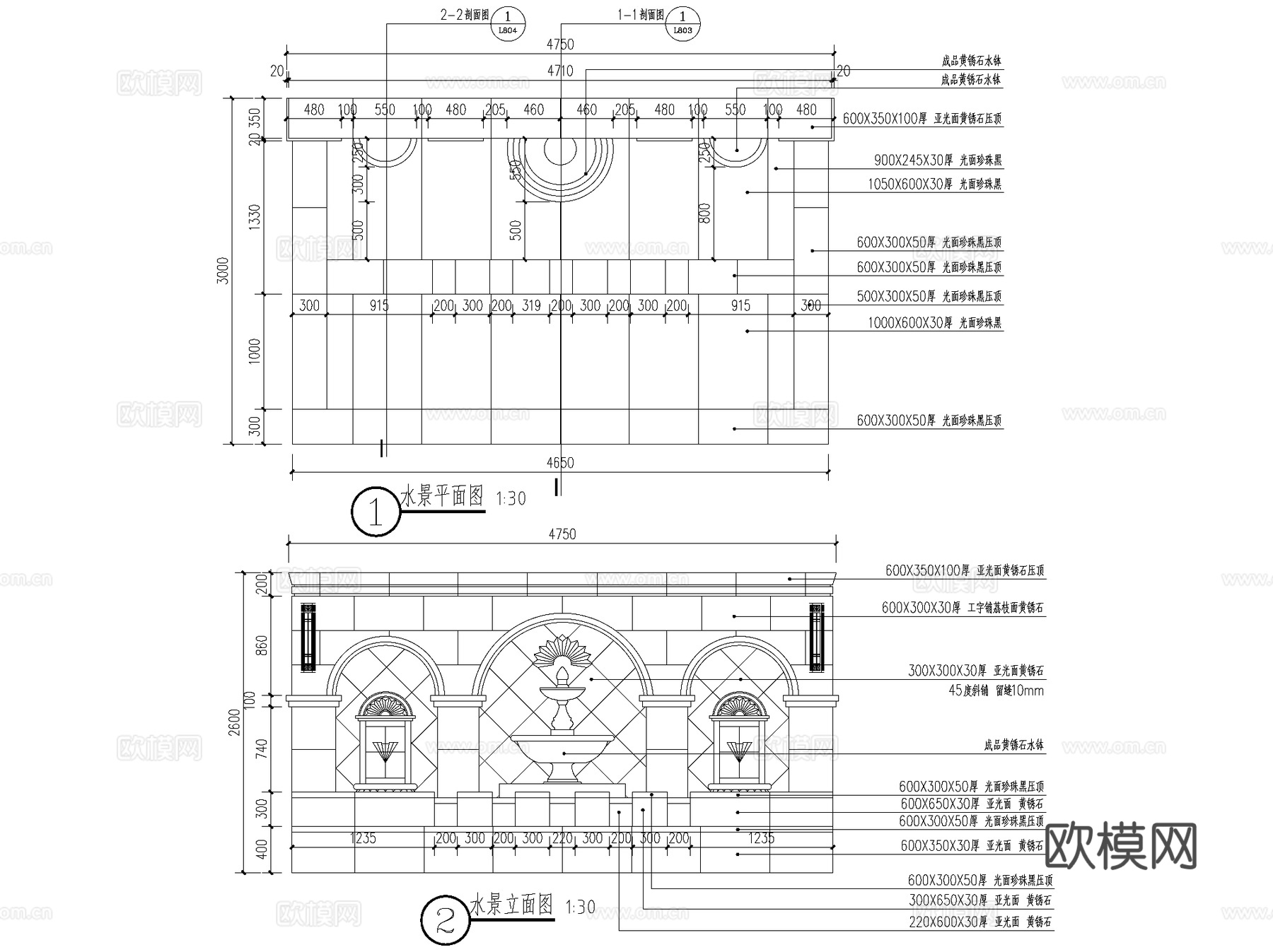 别墅豪宅花园私家庭院景观CAD施工图cad施工图