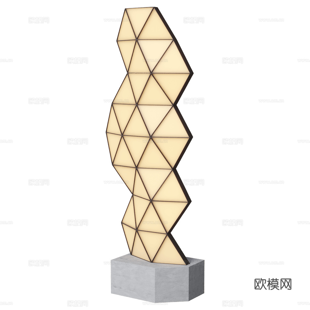 Tokio 落地灯3d模型下载（渲染图1）