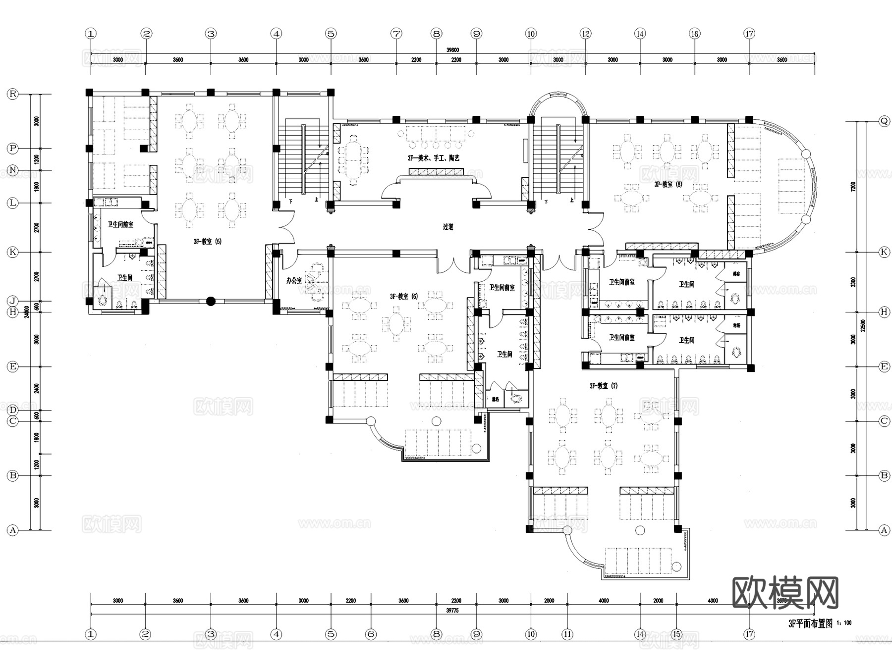 宜宾蓓陪馨幼儿园室内外装饰CAD施工图整套cad施工图