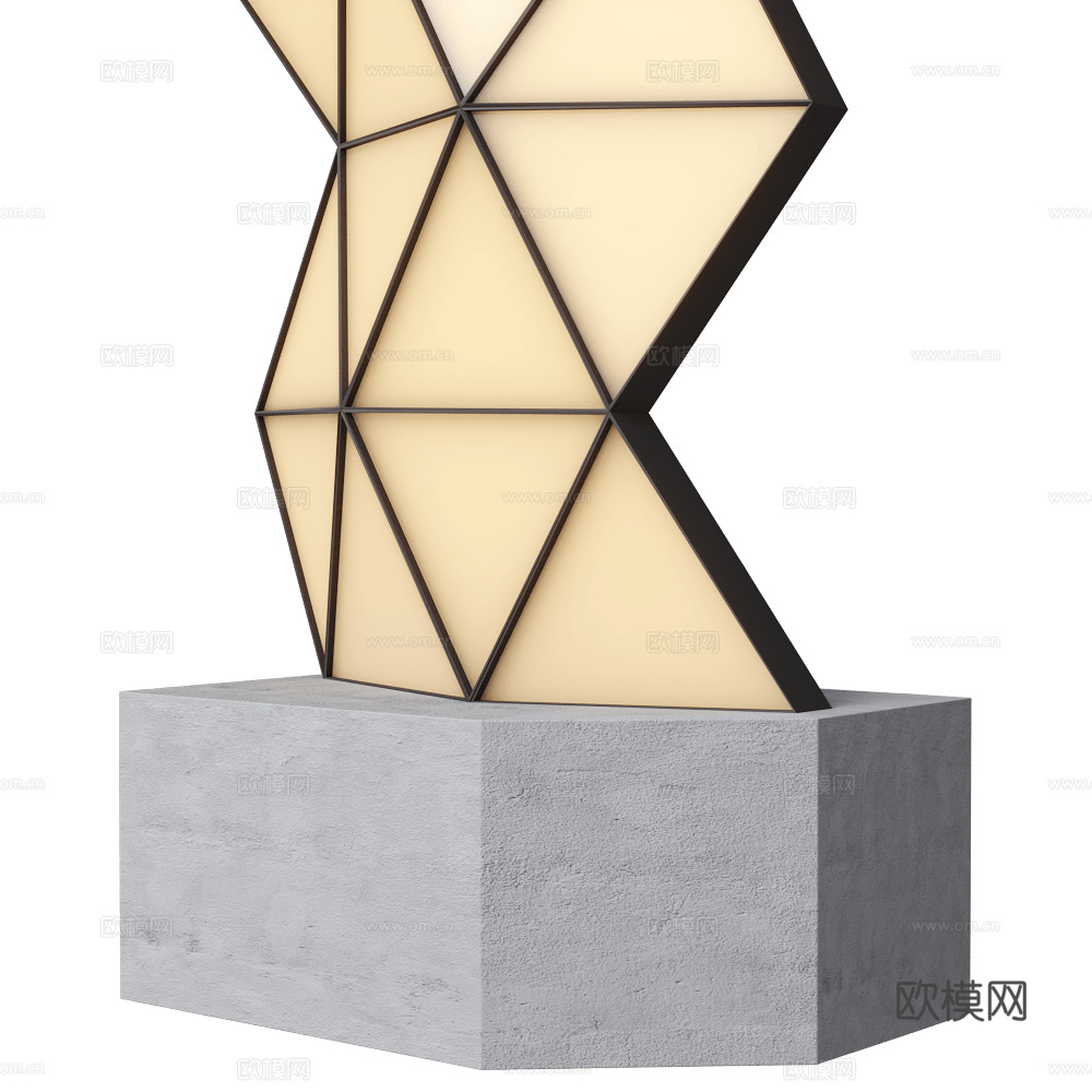 Tokio 落地灯3d模型下载（渲染图2）