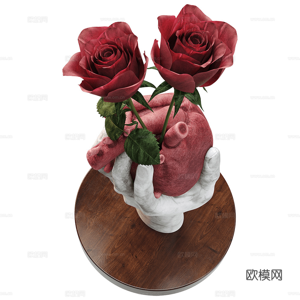 Arthur Ananyan 手臂心脏摆件3d模型下载（渲染图1）