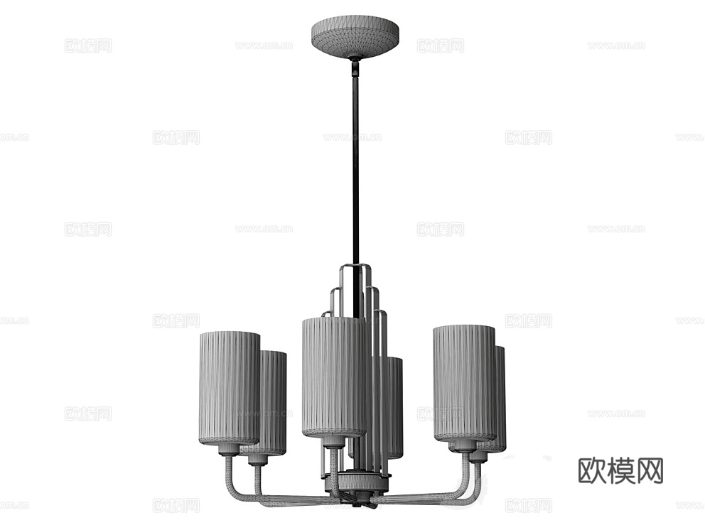 Natconcepts 轻奢吊灯3d模型下载（渲染图2）