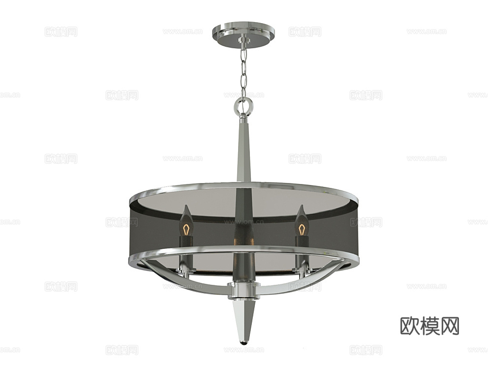 Natconcepts 玻璃吊灯3d模型下载（渲染图1）