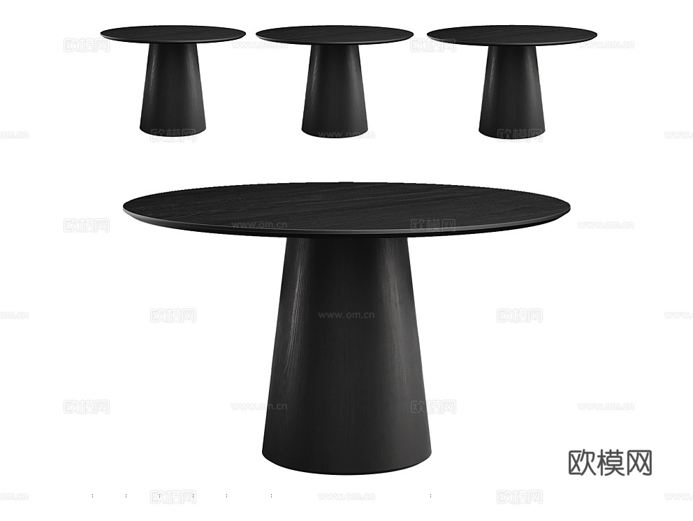 MANO FACTORY 原木风餐桌3d模型下载（渲染图5）